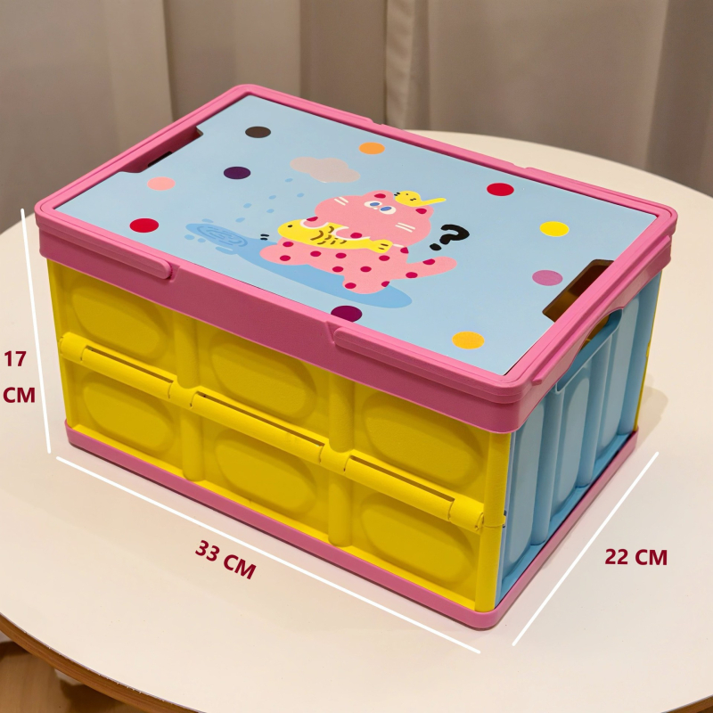 Sulankstoma lauko kempingo laikymo dėžė, 15L, PP plastikas, Daugiafunkcinė, Automobilio bagažinės organizatorius