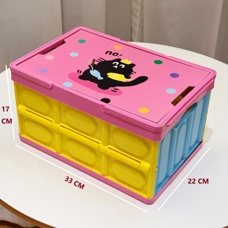 Sulankstoma lauko kempingo laikymo dėžė, 15L, PP plastikas, Daugiafunkcinė, Automobilio bagažinės organizatorius