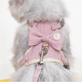 PALSWOW katės harnasas su pavadėliu, drobė, 100 vienetų, skirtos katėms