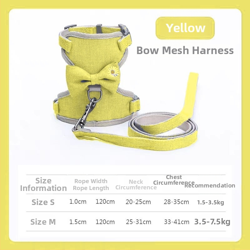 PALSWOW katės harnasas su pavadėliu, drobė, 100 vienetų, skirtos katėms