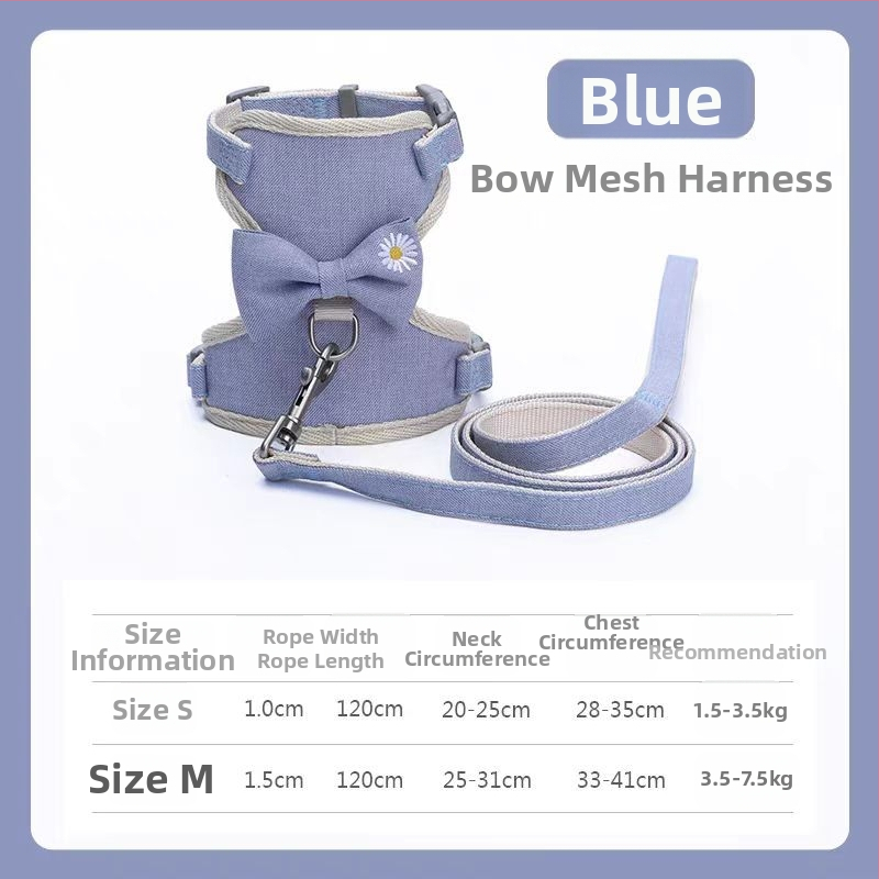 PALSWOW katės harnasas su pavadėliu, drobė, 100 vienetų, skirtos katėms