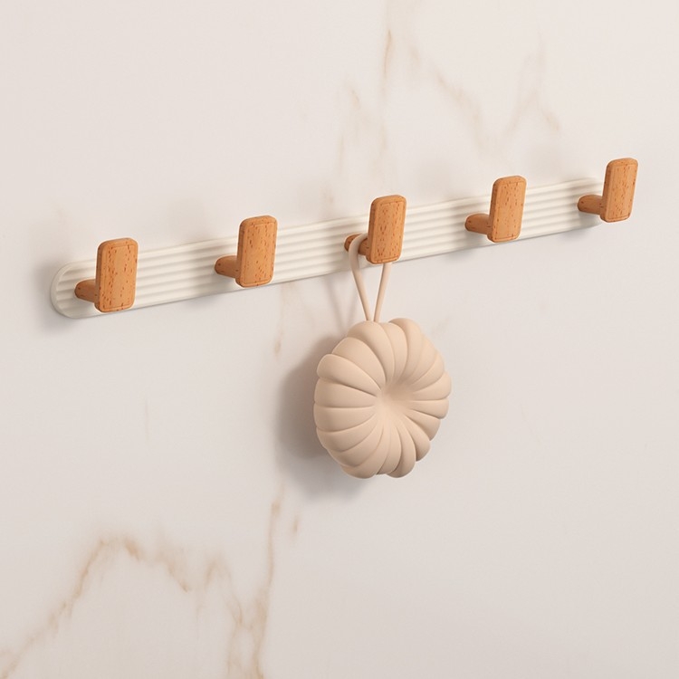 Raft de baie montat pe perete, cu două niveluri și suport pentru prosoape, aliaj de aluminiu, montaj fără găuri, depozitare și organizare