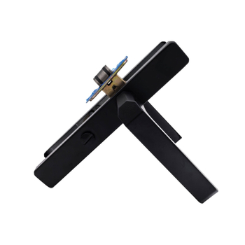 Dzelzs vannasistabas durvju atslēga ar rokturi, modelis 25, šaura mala, pilnīgi uzklāta, mūsdienīgs minimālisms