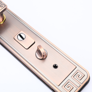 Durvju roktura slēdzene pret zādzībām ar biezāku paneli, retro ķīniešu stila, dzelzs korpuss, regulējama kreisā-labā puse, piemērota vienu vai divām durvīm