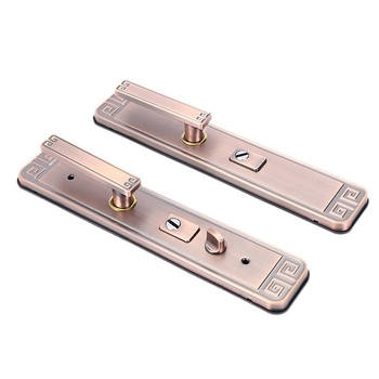 Durvju roktura slēdzene pret zādzībām ar biezāku paneli, retro ķīniešu stila, dzelzs korpuss, regulējama kreisā-labā puse, piemērota vienu vai divām durvīm