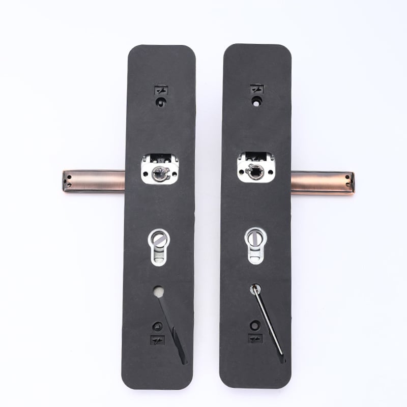 Durvju roktura slēdzene pret zādzībām ar biezāku paneli, retro ķīniešu stila, dzelzs korpuss, regulējama kreisā-labā puse, piemērota vienu vai divām durvīm