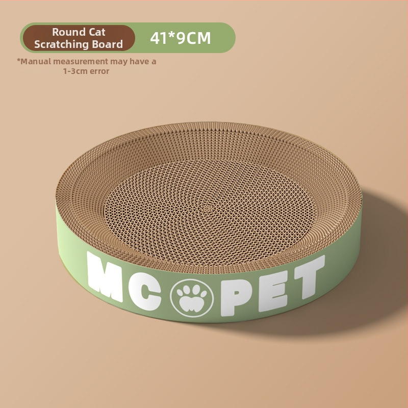 Jiuhong Apaļā kaķu skrāpēšanas plāksne ar nagu slīpētāju, papīra materiāls, karikatūru stils, 1 gab