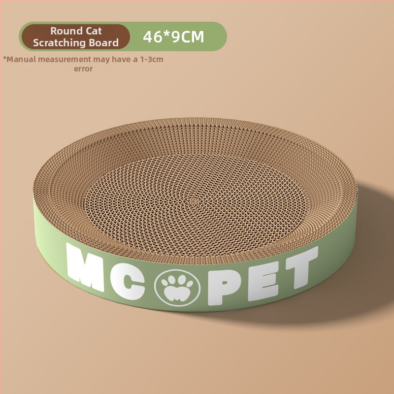 Jiuhong Apaļā kaķu skrāpēšanas plāksne ar nagu slīpētāju, papīra materiāls, karikatūru stils, 1 gab