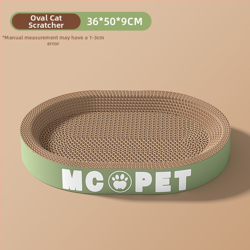 Jiuhong Apaļā kaķu skrāpēšanas plāksne ar nagu slīpētāju, papīra materiāls, karikatūru stils, 1 gab