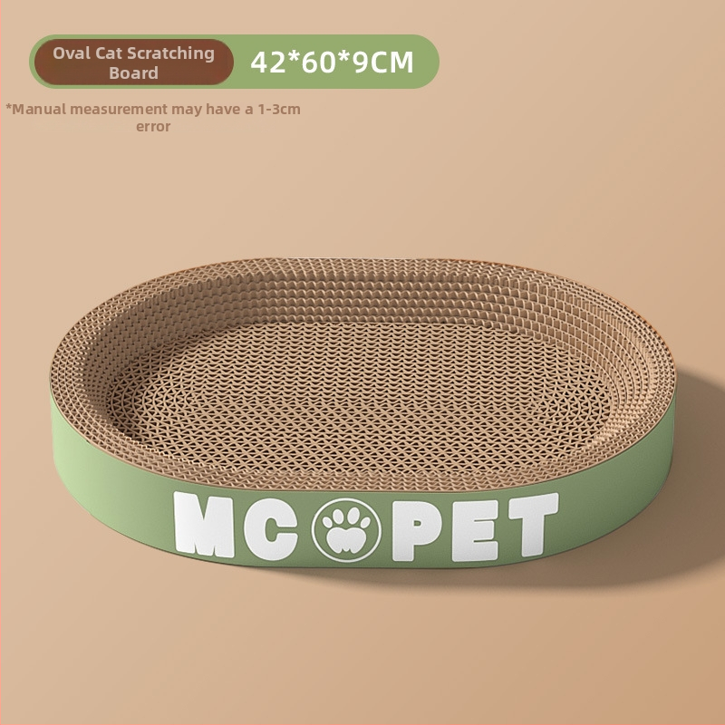 Jiuhong Apaļā kaķu skrāpēšanas plāksne ar nagu slīpētāju, papīra materiāls, karikatūru stils, 1 gab