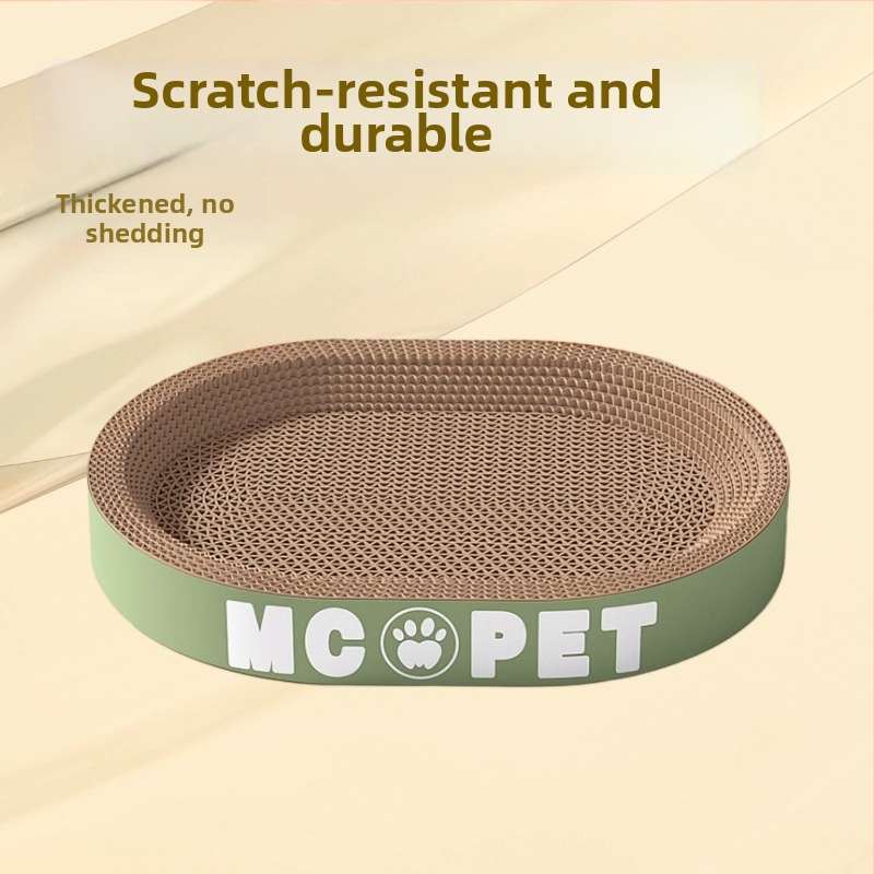 Jiuhong Apaļā kaķu skrāpēšanas plāksne ar nagu slīpētāju, papīra materiāls, karikatūru stils, 1 gab