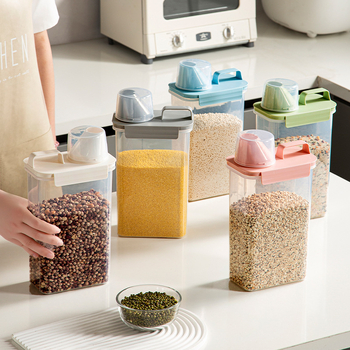 Japonijos stiliaus ryžių laikymo kibiras, atsparus drėgmei ir kenkėjams, iš PP plastiko, talpa iki 4 l.