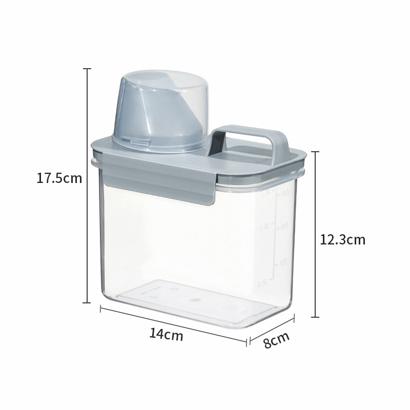 Japonijos stiliaus ryžių laikymo kibiras, atsparus drėgmei ir kenkėjams, iš PP plastiko, talpa iki 4 l.