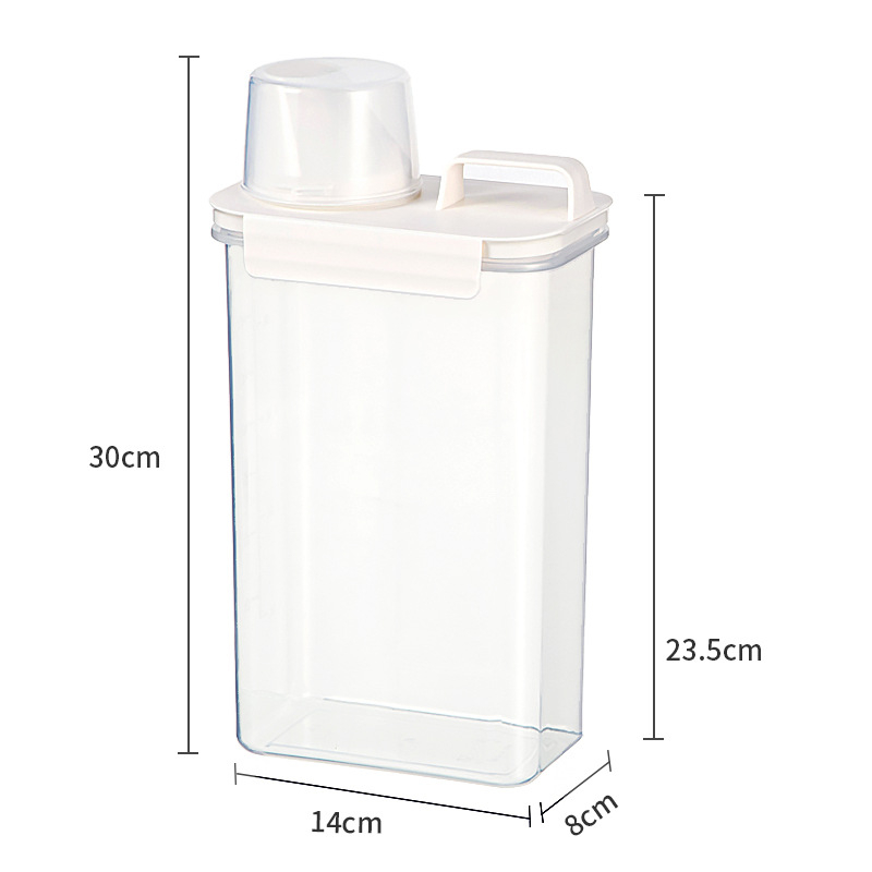 Japonijos stiliaus ryžių laikymo kibiras, atsparus drėgmei ir kenkėjams, iš PP plastiko, talpa iki 4 l.