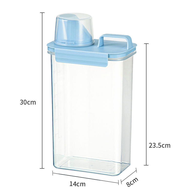 Japonijos stiliaus ryžių laikymo kibiras, atsparus drėgmei ir kenkėjams, iš PP plastiko, talpa iki 4 l.