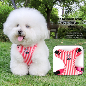 Krūtinės diržo šunų harnesas - mielas ir švelnus stilius, audinys, prekės ženklas Duomao, neelastingas