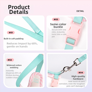 Krūtinės diržo šunų harnesas - mielas ir švelnus stilius, audinys, prekės ženklas Duomao, neelastingas