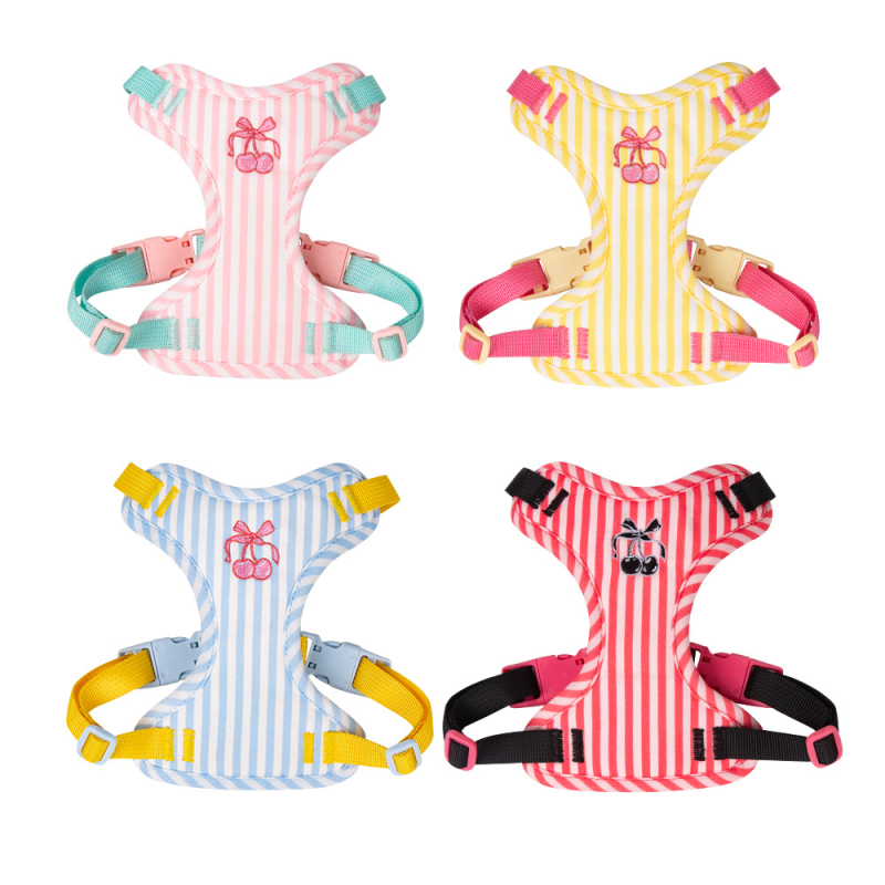Шлейка-жилет за кучета - мил и сладък стил, плат, марка Duomao, неразтегателна