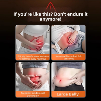 Vēdera masāžas ierīce ar vibrāciju un siltu kompresiju, uzlādējama, pogu vadība, 600 g