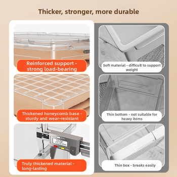 PP laikymo dėžė su ratukais, 30–40 L, nešiojama, paprastas šiuolaikinis dizainas