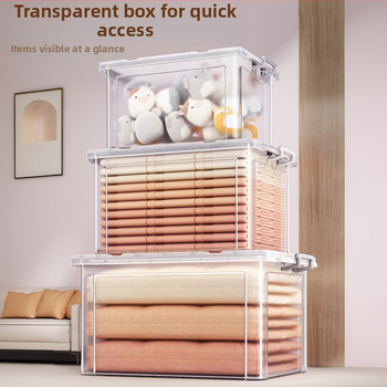 PP laikymo dėžė su ratukais, 30–40 L, nešiojama, paprastas šiuolaikinis dizainas