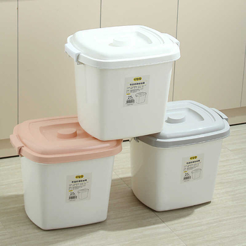 Ryžių laikymo indas su dangčiu – drėgmei atsparus, nuo kenkėjų apsaugotas, iš PP plastiko, didelės talpos virtuvės laikymui