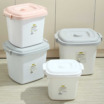 Ryžių laikymo indas su dangčiu – drėgmei atsparus, nuo kenkėjų apsaugotas, iš PP plastiko, didelės talpos virtuvės laikymui