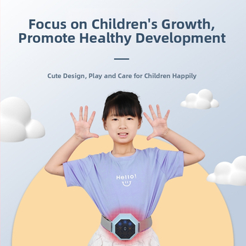 Bērniem paredzēts automātisks vēdera masieris – vēdera masāžas ierīce ar karstu kompresiju, kneading un imitētu roku masāžu, modelis MS-033