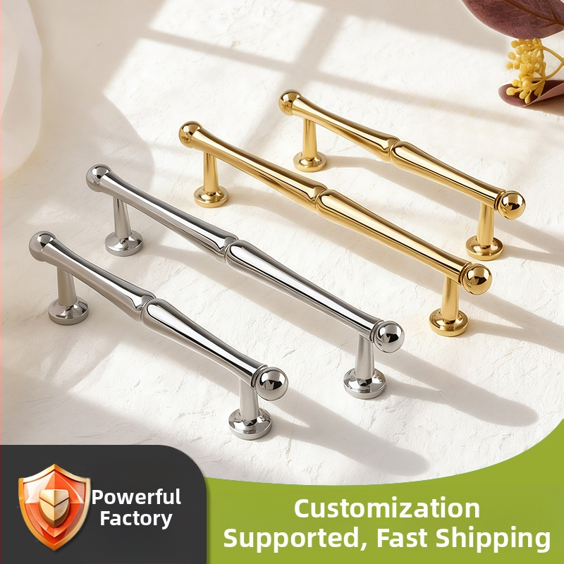 Skapja durvju un atvilktnes rokturis – franču stilā no misiņa, CNC apstrāde, modelis 2983, Nado