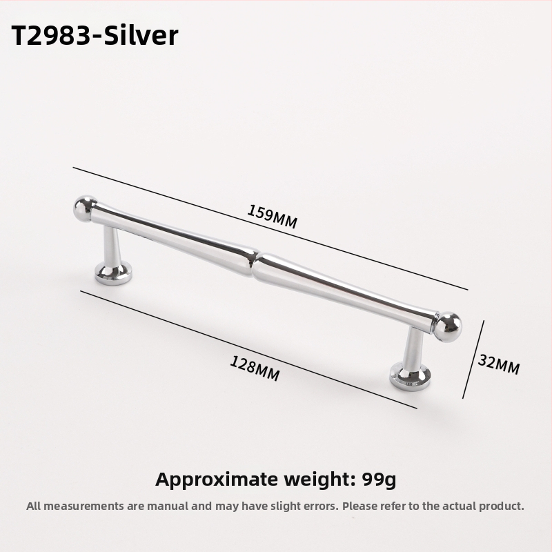 Spintos durų ir stalčiaus rankenėlė – prancūziško stiliaus iš vario, CNC apdirbimas, modelis 2983, Nado