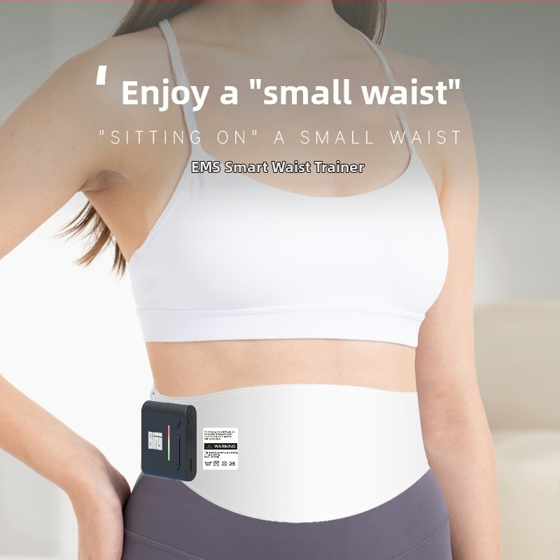 EMS mikro srovės pilvo formavimo diržas su vibracine masaža ir karšto kompreso funkcija — USB maitinimas, reguliuojamas intensyvumas, 5–7 masažo galvutės, Tomorrow's beauty