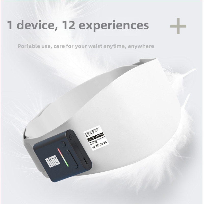 EMS mikro srovės pilvo formavimo diržas su vibracine masaža ir karšto kompreso funkcija — USB maitinimas, reguliuojamas intensyvumas, 5–7 masažo galvutės, Tomorrow's beauty