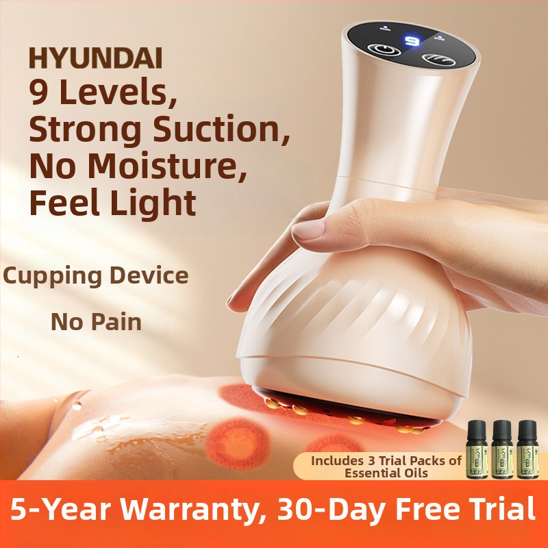 Elektriskais ķermeņa masāžas aparāts ar vakuuma kausiem, modelis G15, 4 ātrumi, temperatūras kontrole 34–45°C, uzlādējams