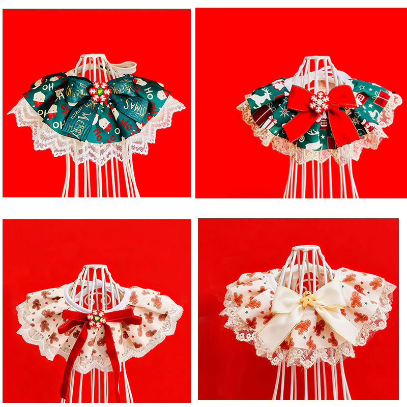 Kalėdinis aksesuaras naminiams gyvūnams: bib-šalis šunims ir katėms — poliesteris, universalus naudojimas, keturi sezonai, kilmė Zhejiang