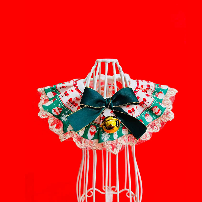 Kalėdinis aksesuaras naminiams gyvūnams: bib-šalis šunims ir katėms — poliesteris, universalus naudojimas, keturi sezonai, kilmė Zhejiang