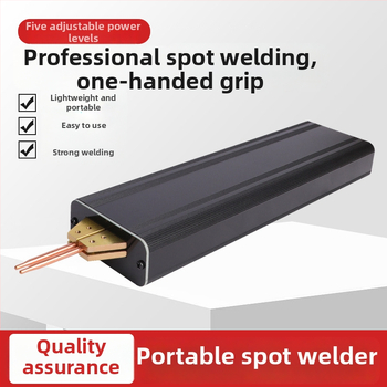 Nešiojama rankinė baterijų taškų suvirinimo įranga su automatine maitinimo ir judėjimo sistema; suvirinimo galvutė iš aliuminio oksido vario lydinio; tinkama 18650 Li-ion baterijoms ir Ni lakštų suvirinimui