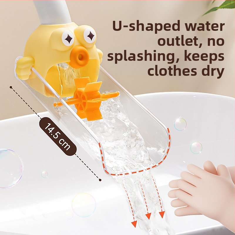 Kraanile extender – lastereamatu temaatiline disain, universaalne ühilduvus, Materjal: PP, Funktsioon: kraani pikendaja, Bränd: Xingyang, Seeria: Dudu fish, Käivitamine: 2025. aprill