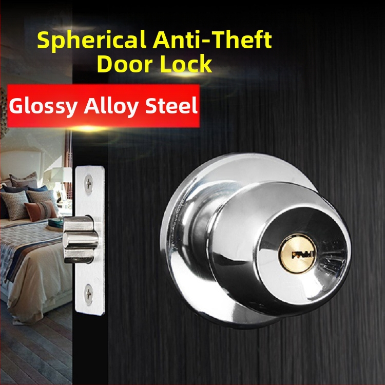 Nerūsējošā tērauda ball lock priekš koka durvīm, modelis 568, moderns vienkāršs stils