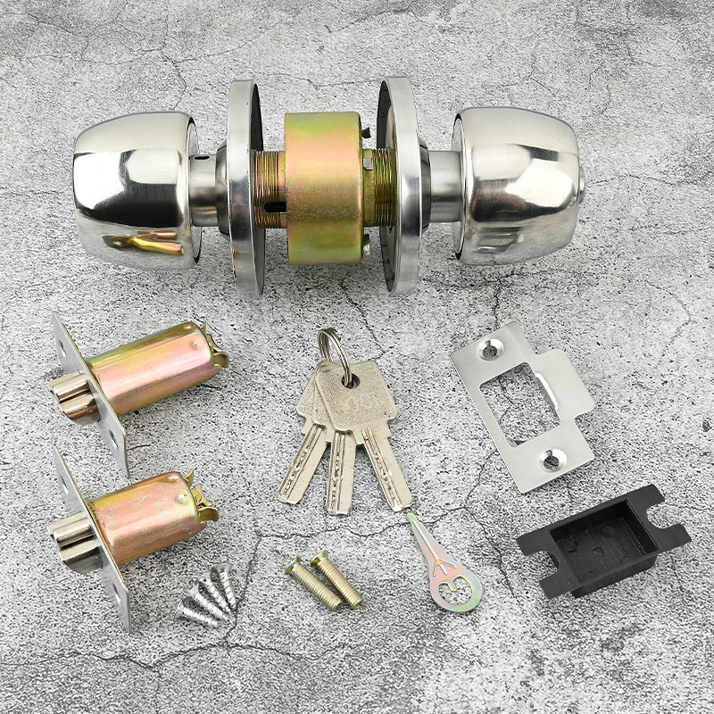 Nemes acélból készült golyózár fa ajtókhoz, modell 568, modern egyszerű stílus