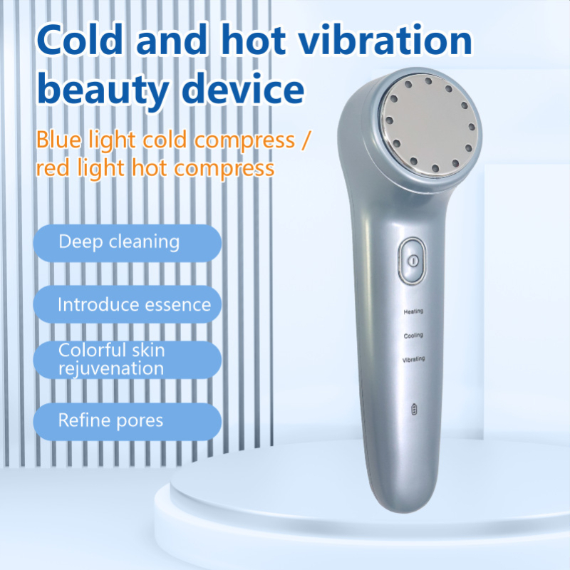 Rankinis namų grožio prietaisas su karšto ir šalto gydymo terapija, mirusių odos ląstelių šalinimas, serumo įvedimas, nešiojamas, įmontuota baterija 1200–2000 mAh
