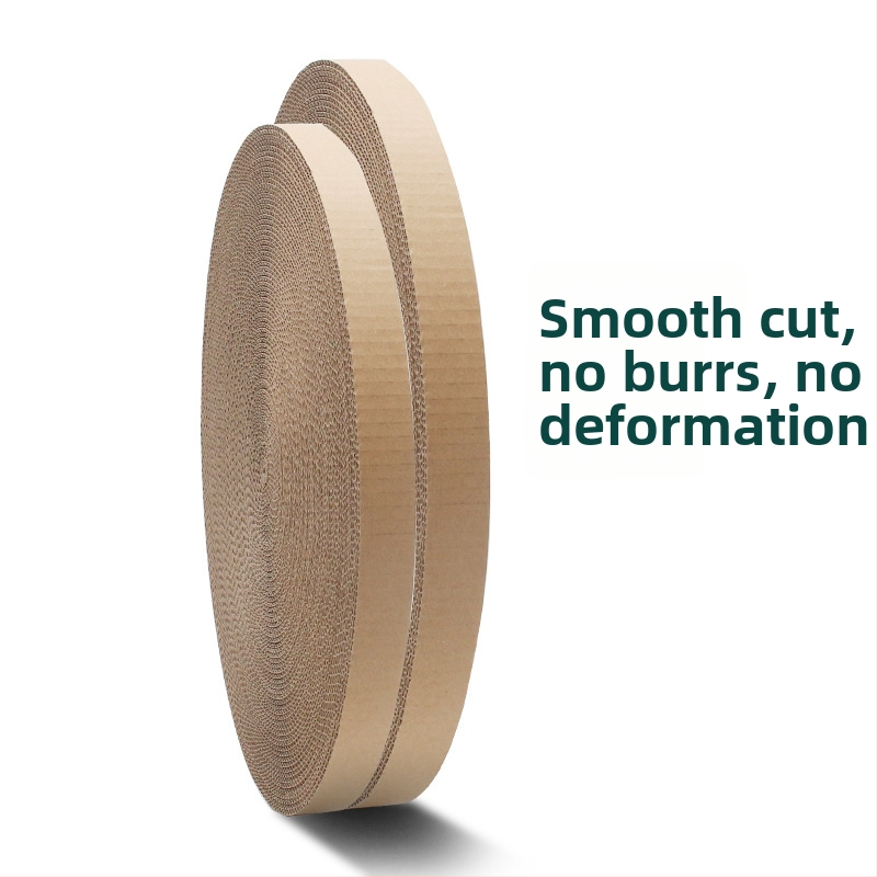 Apaļš kaķu skrāpētājs no gofrētā papīra ar nomaināmu kodolu, vienkāršs stils, iepakojums 50 gab.