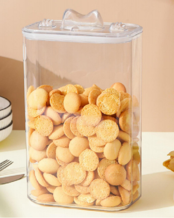 PET пластмасова кутия за храна за кучета и котки – запечатана, прозрачна, за домашна употреба, обем 1–2 л