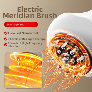 Meridiānu masāžas ierīce ar vibrāciju un apkuri, modelis pk6103; uzlādes baterija; piemērots kaklam, mugurai, viduklim, kājām un augšējai rokai; vadība ar pogu; svars 300 g; iekļautas instrukcijas un ēteriskās eļļas