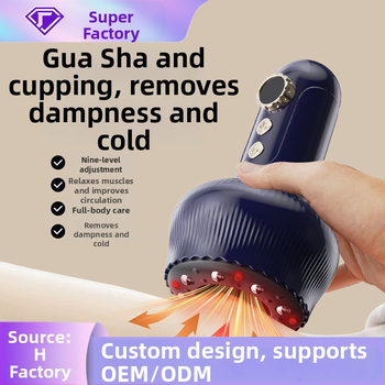 Elektriskais gua sha masieris visam ķermenim – kakls, mugura, pleci, viduklis; uzlādējams, vakuuma uzsūkšana, pogu vadība, Modelis G16