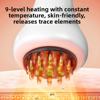 Elektrinė meridijonų masažo šepetėlis visam kūnui, USB maitinimas, mygtuko valdymas, modelis Y6108, 3 greičiai, 38–40°C temperatūra, plastmasinis korpusas