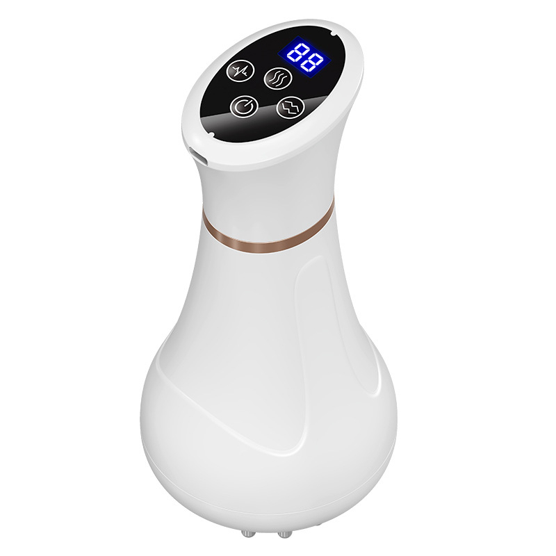 Elektrinė meridijonų masažo šepetėlis visam kūnui, USB maitinimas, mygtuko valdymas, modelis Y6108, 3 greičiai, 38–40°C temperatūra, plastmasinis korpusas