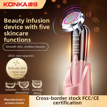 Veido mikromasažuoklis su mikro srove, USB įkrovimas, įmontuota 500–800 mAh baterija, nešiojamas, namų naudojimui