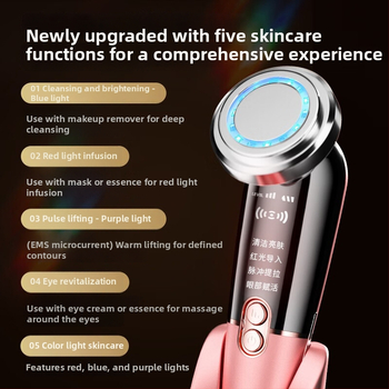 Veido mikromasažuoklis su mikro srove, USB įkrovimas, įmontuota 500–800 mAh baterija, nešiojamas, namų naudojimui