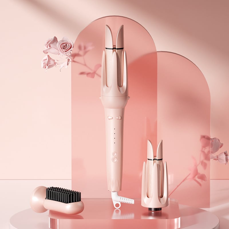 3-u-1 uvijač za kosu s izmjenjivim glavama, veliki valovi, potpuno automatni, 31 mm turmalin-keramički grijač, 110–240 V, 36 W