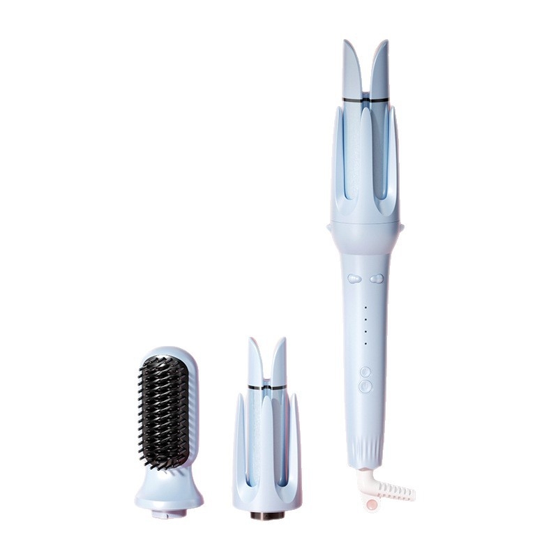3-u-1 uvijač za kosu s izmjenjivim glavama, veliki valovi, potpuno automatni, 31 mm turmalin-keramički grijač, 110–240 V, 36 W
